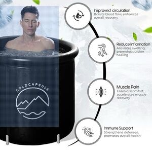 Cold Capsule Ice Bath Tub for Athletes and Fitness Enthusiasts